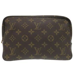 LOUIS VUITTON Brown Monogram Pouch